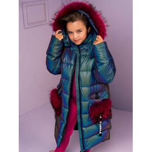 Пальто для девочки GnK (Россия) Бежевый