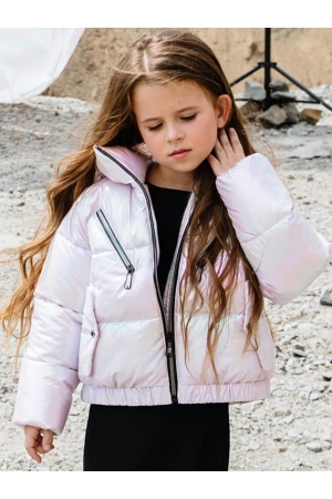 Куртка для девочки GnK (Россия) Фиолетовый