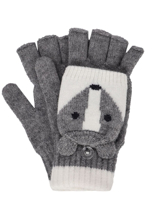 Перчатки-трансформеры для мальчика Noble People (Россия) Серый