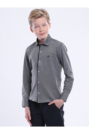 Рубашка для мальчика Noble People (Россия) Серый