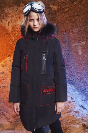Пальто для девочки Noble People (Россия) Чёрный