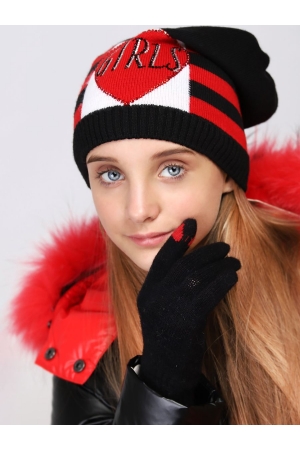 Перчатки для девочки Noble People (Россия) Чёрный