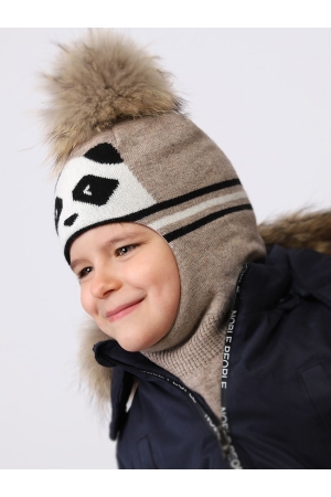 Шлем для мальчика Noble People (Россия) Бежевый