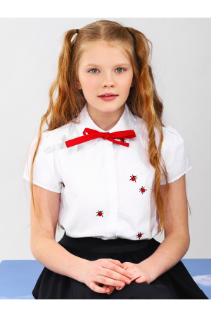 Блузка для девочки Noble People (Россия) Белый