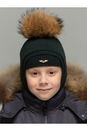 Шлем для мальчика Noble People (Россия) Зелёный