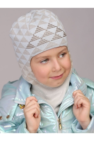 Шлем для девочки Noble People (Россия) Бежевый
