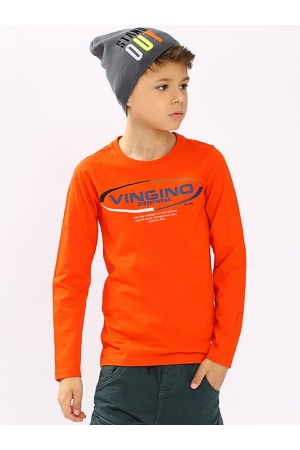 Лонгслив для мальчика Vingino (Голландия) Оранжевый