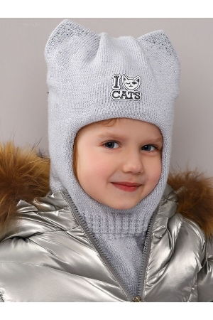 Шлем для девочки Noble People (Россия) Серый