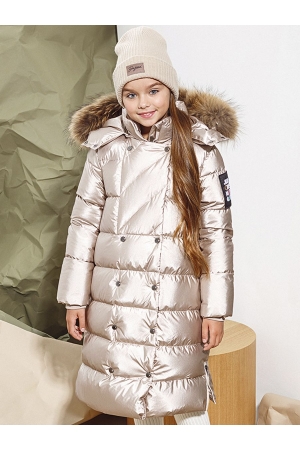 Пальто для девочки Noble People (Россия) Серый