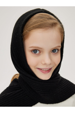 Шапка-шарф для девочки Noble People (Россия) Чёрный