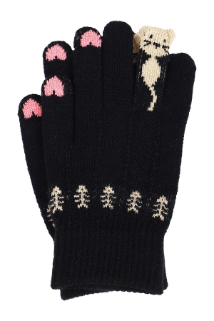 Перчатки для девочки Laddobbo (Россия) Чёрный