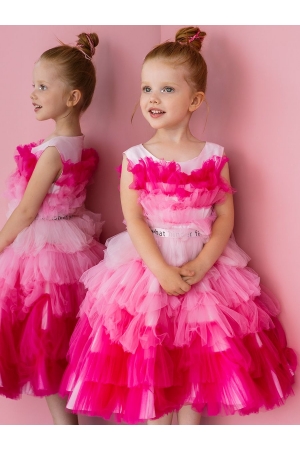 Платье для девочки Noble People (Россия) Разноцветный