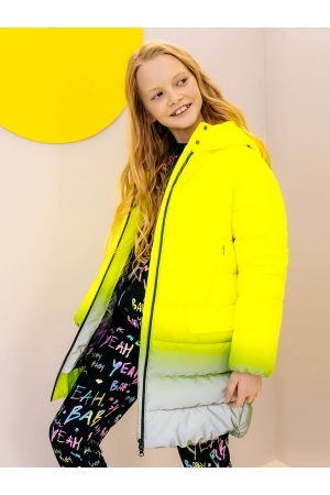 Пальто для девочки Noble People (Россия) Жёлтый