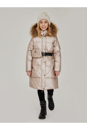 Пальто для девочки Noble People (Россия) Коричневый