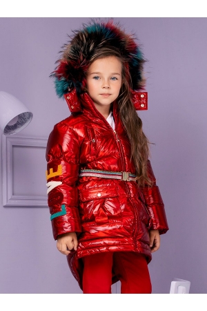 Пальто для девочки Noble People (Россия) Красный