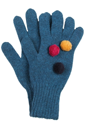Перчатки для девочки Noble People (Россия) Голубой