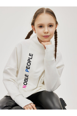 Свитшот для девочки Noble People (Россия) Белый