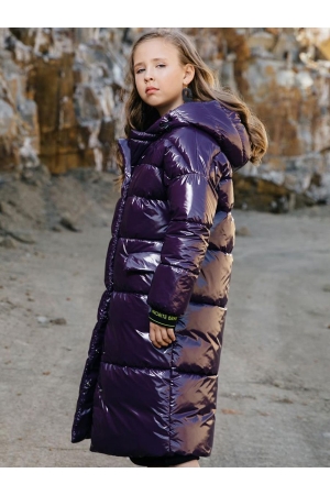 Пальто для девочки GnK (Россия) Фиолетовый
