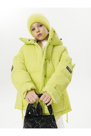 Куртка для девочки GnK (Россия) Зелёный
