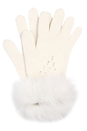 Перчатки для девочки Noble People (Россия) Белый