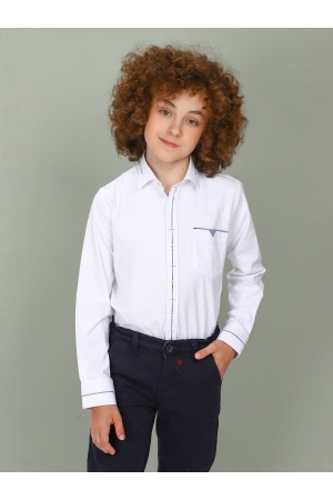 Рубашка для мальчика Noble People (Россия) Белый