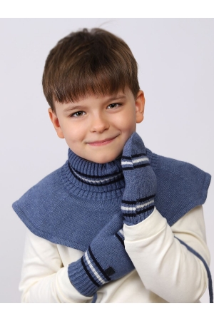 Варежки для мальчика Noble People (Россия) Голубой