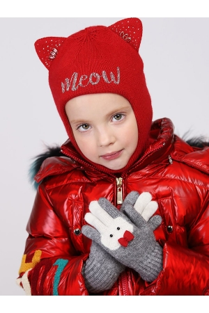 Перчатки для девочки Noble People (Россия) Серый