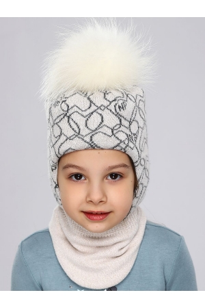 Шлем для девочки Noble People (Россия) Бежевый