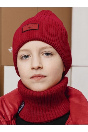 Шапка для мальчика GnK (Россия) Красный