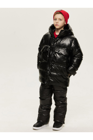 Куртка+полукомбинезон для мальчика GnK (Россия) Чёрный