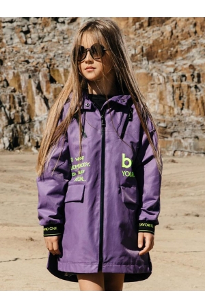 Куртка для девочки GnK (Россия) Фиолетовый