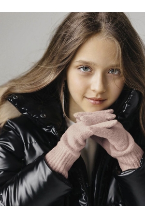 Перчатки для девочки GnK (Россия) Розовый