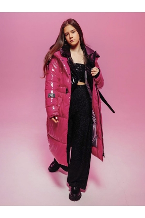 Пальто для девочки GnK (Россия) Розовый