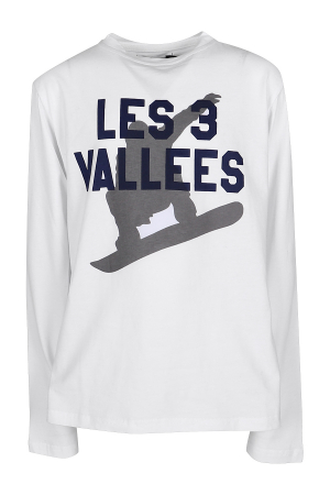 Лонгслив для мальчика Les Trois Vallees (Франция) Белый
