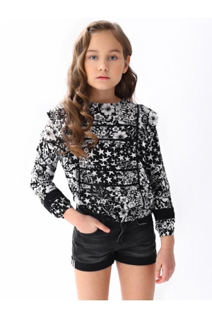 Блуза для девочки Vingino (Голландия) Чёрный