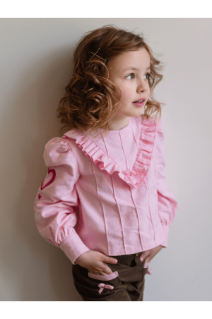 Блуза для девочки MAMOUR (Россия) Розовый
