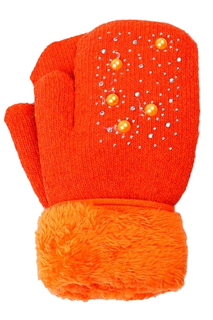 Варежки для девочки Laddobbo (Россия) Оранжевый