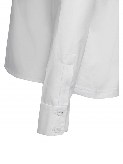 Длинный рукав Блуза Белый